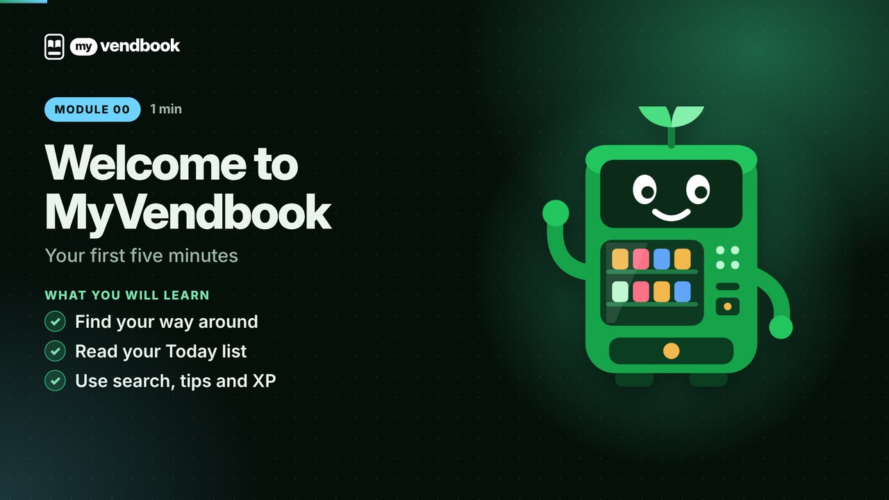 Welcome to MyVendbook: Vending Business Software Tour
