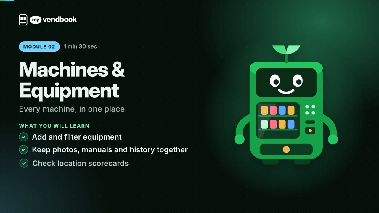 Add and Manage Vending Machines and Equipment