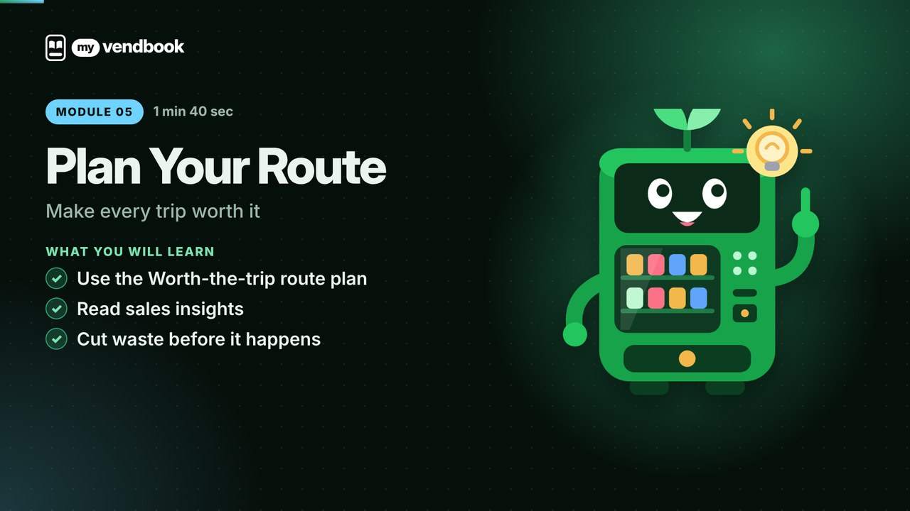 Plan Your Vending Route and Restock Schedule